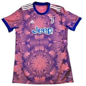 Mens Adidas Juventes JEEP Adult Jeep Pink Blue Football Soccer Jersey Kit Large
